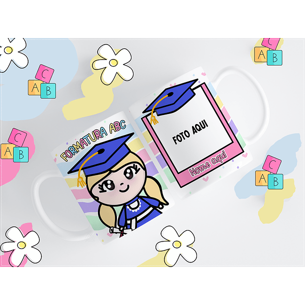 11 Artes para Caneca ABC Formatura Infantil Arquivos em Png 4