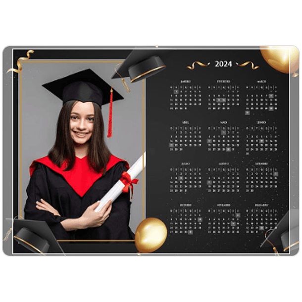 24 Artes para Calendários 2024 em Png 4