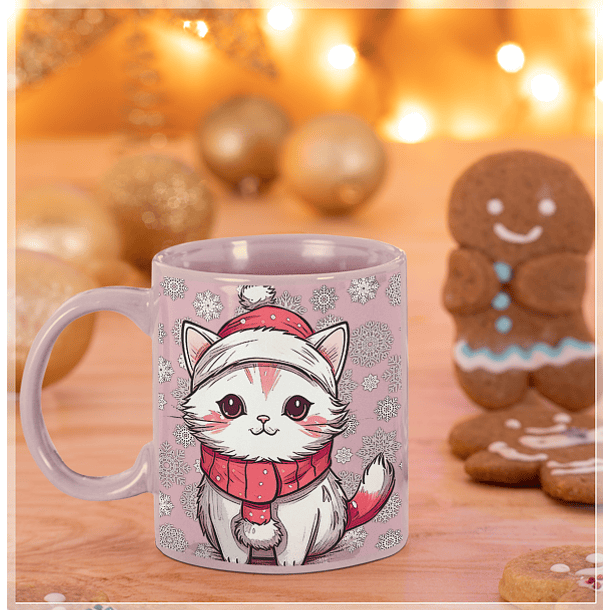 9 Artes para Caneca de Gatinhos Natal Arquivo em Jpg  3