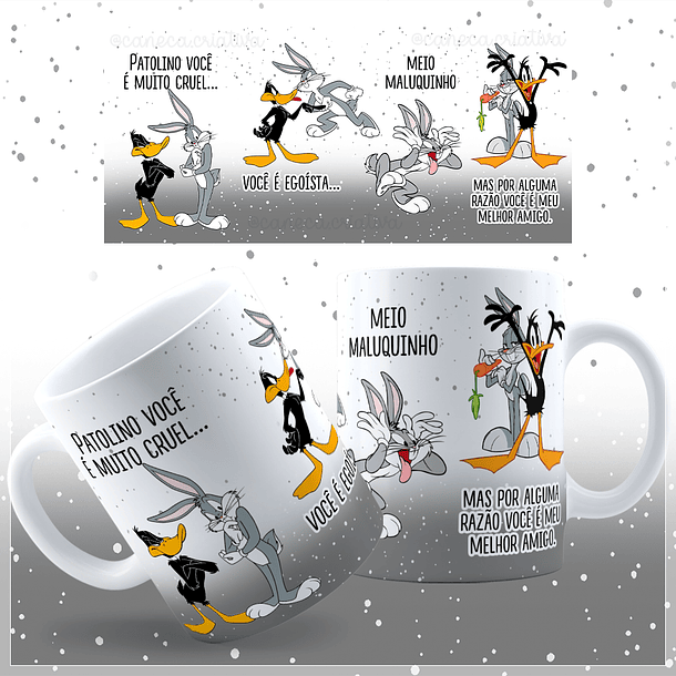 8 Artes para Caneca Patolino Animado Arquivos Jpg  8