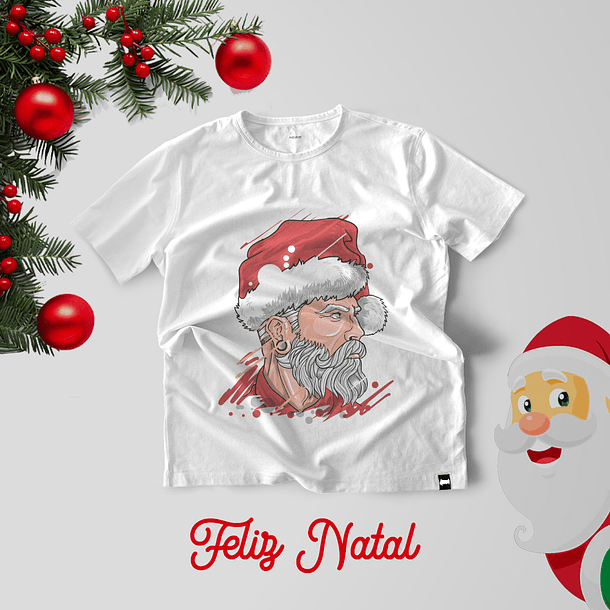 30 Artes para Camisa Papai Noel Natal Arquivo Editável  6
