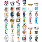 Kit Digital Volta as Aulas Mascotes 2024 Arquivos em Png  6