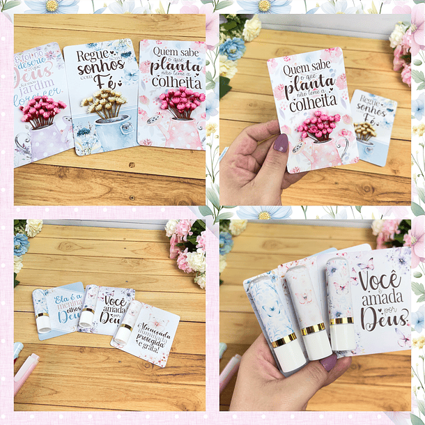 Kit Digital Frases Jardim Fé Religião Arquivos em Png 5