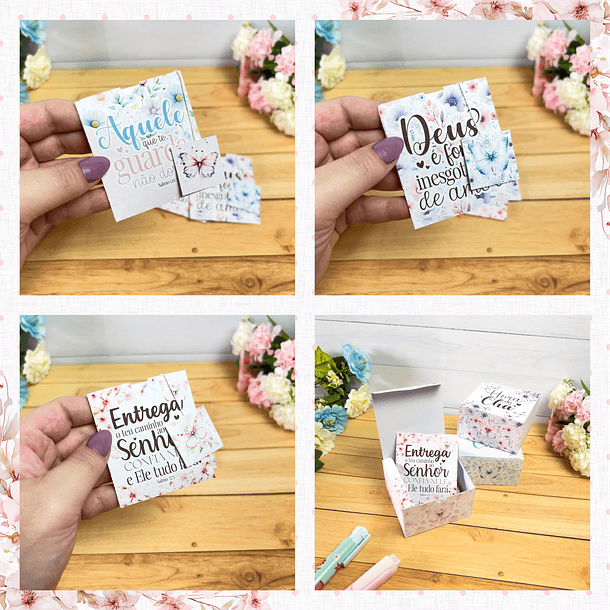 Kit Digital Frases Jardim Fé Religião Arquivos em Png 8