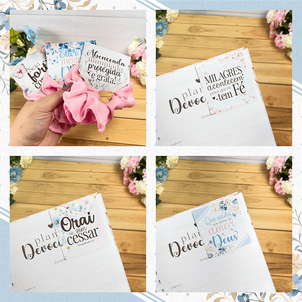 Kit Digital Frases Jardim Fé Religião Arquivos em Png 11