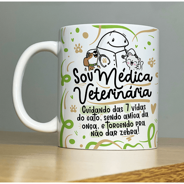 Arte Caneca Sou Médica Veterinaria Flork Profissão Arquivo Png 