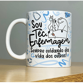 Arte Caneca Sou Téc. Enfermagem Flork Profissão Arquivo Png