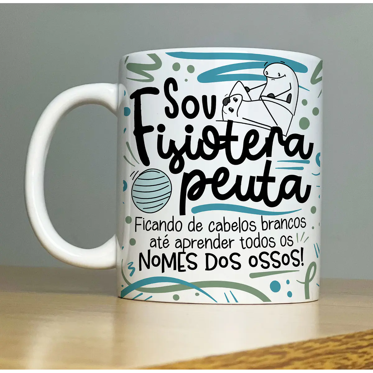 Arte Caneca Sou Fisioterapeuta Masculina Flork Profissão Arq | Studio Booby