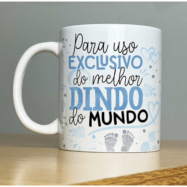 Arte Caneca Para uso Exclusivo do melhor Dindo do Mundo Padrinho Arquivo Png 