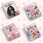 Agenda Escolar Pink Girls Menina Barbie Arquivo em Pdf 3