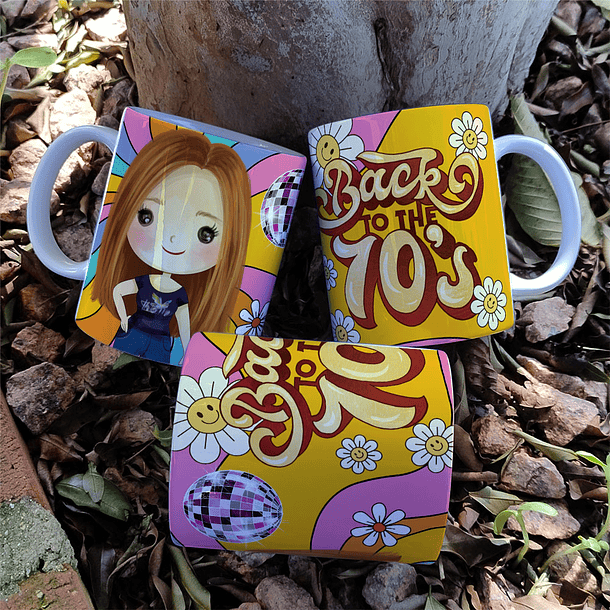 6 Artes para Caneca Personagens 70'Show Arquivo em Jpg 4