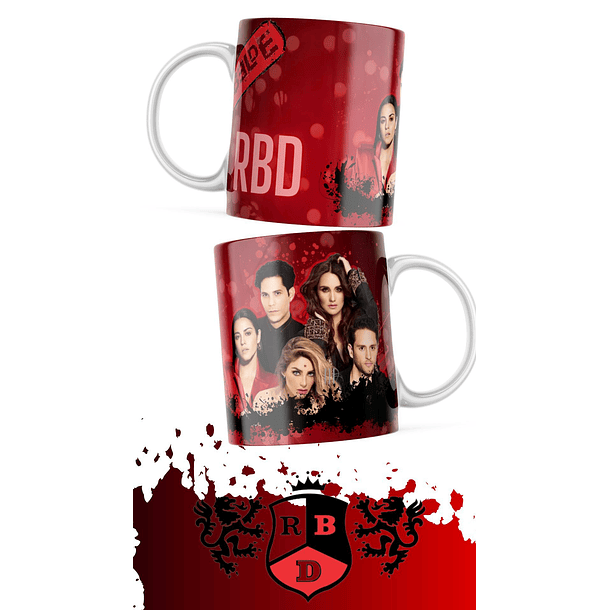 7 Artes para Caneca e Camisa Rebeldes RBD Arquivo em Jpg 5
