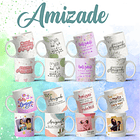 8 Artes para Caneca Amizade Amigos Arquivo Editável 1