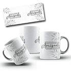 8 Artes para Caneca Amizade Amigos Arquivo Editável 3