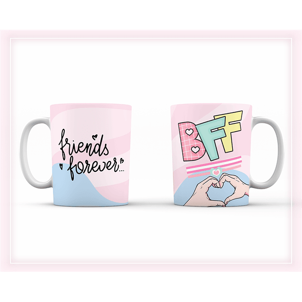 8 Artes para Caneca Amizade Amigas Arquivo Editável  5