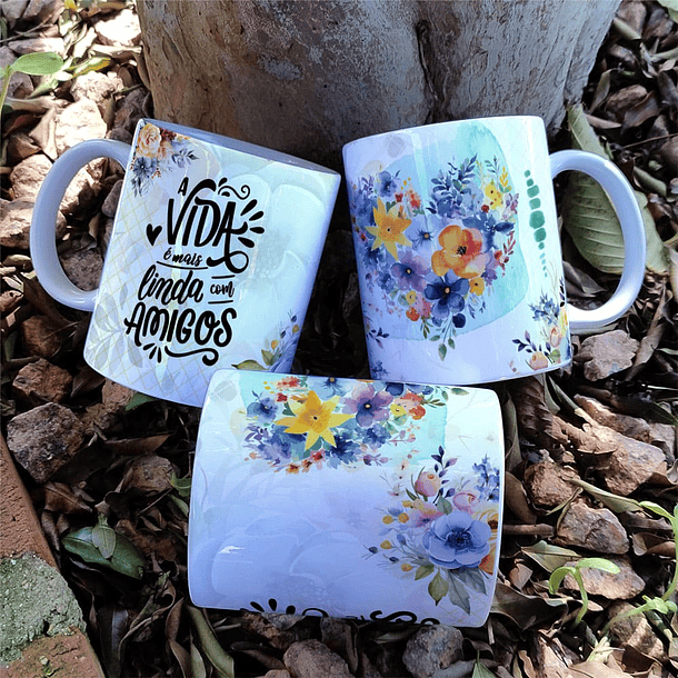 8 Artes para Caneca Amizade Amigas Arquivo Editável   8