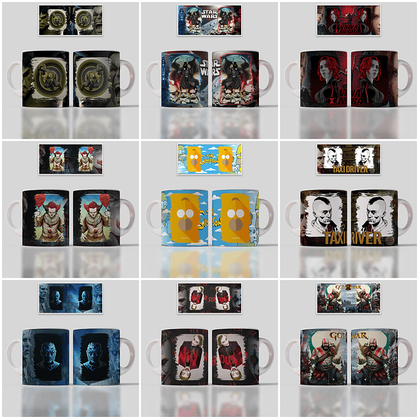 90 Artes para Caneca Filme Desenhos Geek Arquivo em Jpg 4
