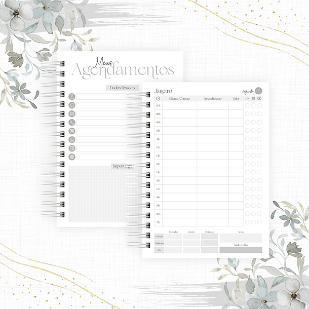 Arquivo Agenda para Agendamentos Profissões 2024 em Pdf  13