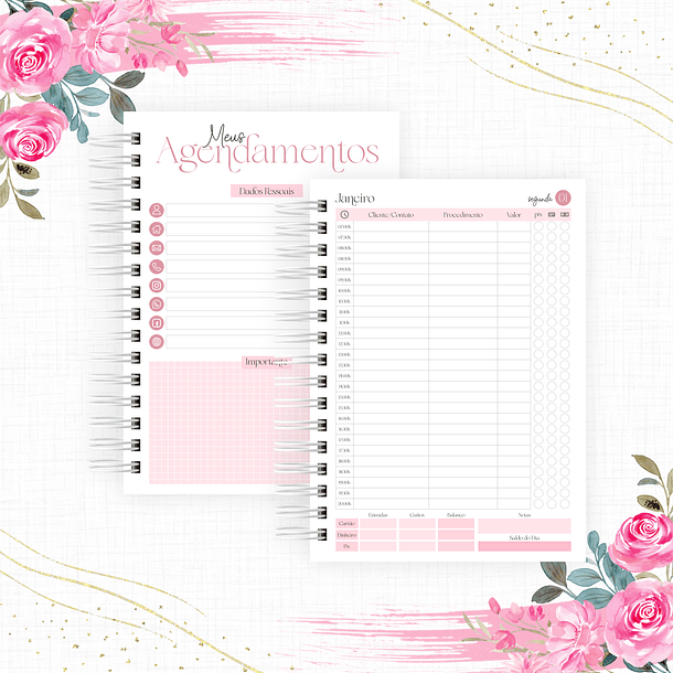 Arquivo Agenda para Agendamentos Profissões 2024 em Pdf  14