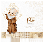Kit Digital Padre Pio Aquarela em Png  3