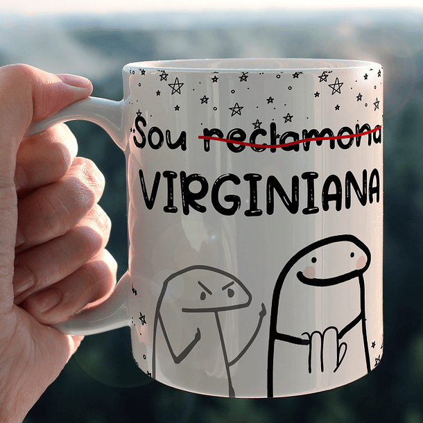 Arte Caneca Sou Reclamona Virginiana  Arquivo Png 