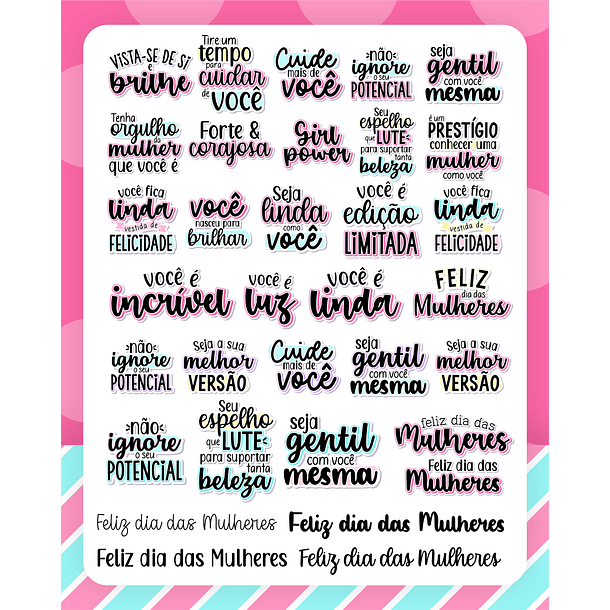 Kit Digital Dia das Mulheres 2024 Arquivos em Png 3