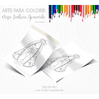 Kit Digital Santinhos para Colorir Arquivos em Png 4