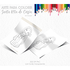 Kit Digital Santinhos para Colorir Arquivos em Png 5
