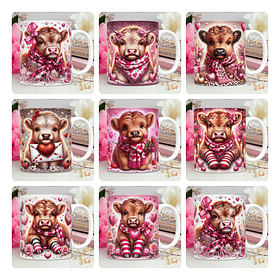 30 Artes para Caneca Dia dos Namorados 3D Vaquinha Love Arquivos Png