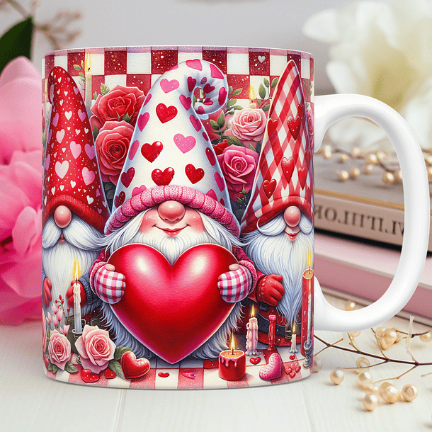 30 Artes para Caneca Dia dos Namorados 3D Gnomos 2.0 3d Arquivos Png 6