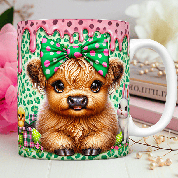 25 Artes Caneca Vaquinha Páscoa 3d Arquivos Png 4