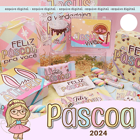 Kit Digital Páscoa Mimos Prontos Arquivos em Png