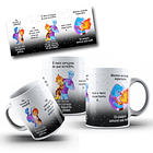 4 Artes Caneca Se Houver o amanhã em que não estejamos juntos - Filme Elementos Arquivo Editável 10