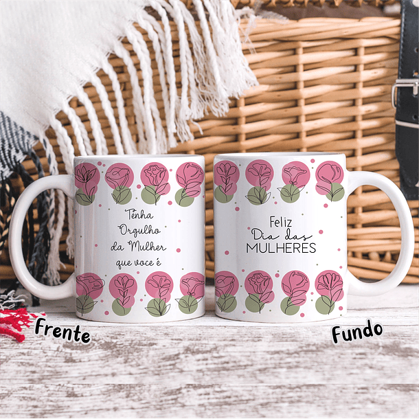 20 Artes para Caneca Dia das Mulheres Linhas Arquivos em Jpg   12