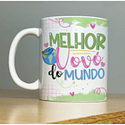 Arte Caneca Melhor Vovó Do Mundo Versão Masculina Inclusa Arquivo Png 1