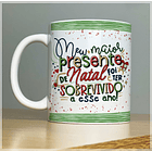 Arte Caneca Meu Maior Presente de Natal Foi Ter Sobrevivido a esse Ano! Arquivo Png 1