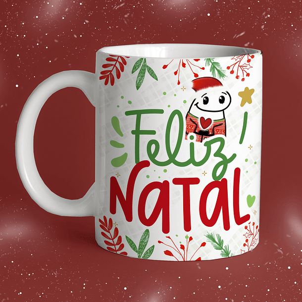 Arte Caneca Feliz Natal! Arquivo Png 2