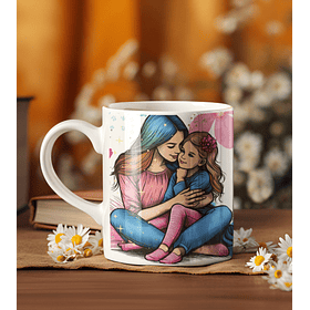 3 Artes para Caneca Mãe Teu colo é meu abrigo Arquivos Editável