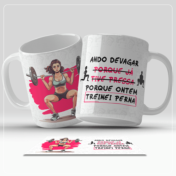 6 Artes para Caneca Academia Fitness Arquivos em Jpg 6