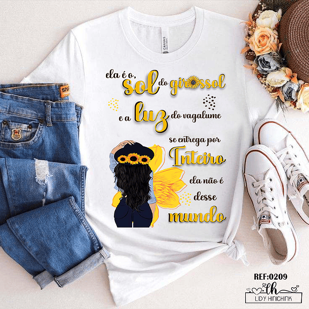 11 Artes para Caneca e Camisa Girassol Arquivos Editável 9