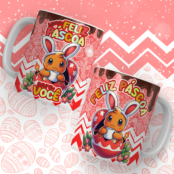 14 Artes para Caneca Páscoa Pokemon Arquivos em Jpg  14