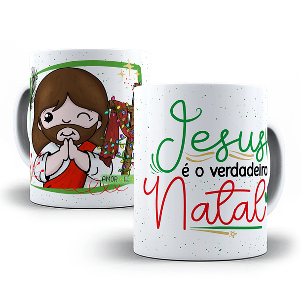 Arte Caneca Jesus É O Verdadeiro Natal  Arquivo Png 