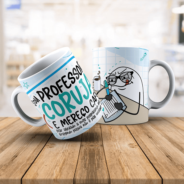 Arte Caneca Sou Uma Professor (a) Coruja E Mereço Café Ficar Acordada a Noite Preparando Aulas... Arquivo Png 1