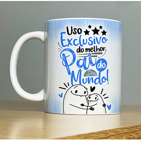 Arte Caneca Uso Exclusivo do Melhor Pai do Mundo Arquivo Png