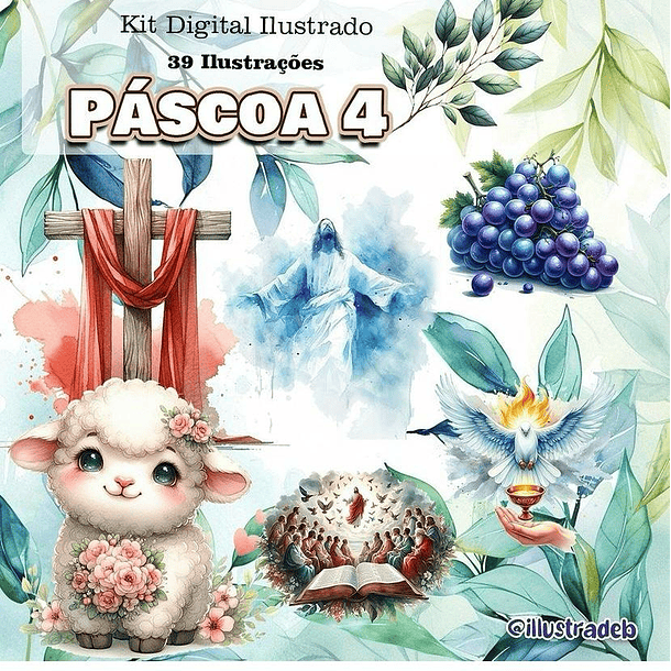 Kit Digital Páscoa em Png  