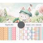 Kit Digital Páscoa Cut Bunnies em Png   7