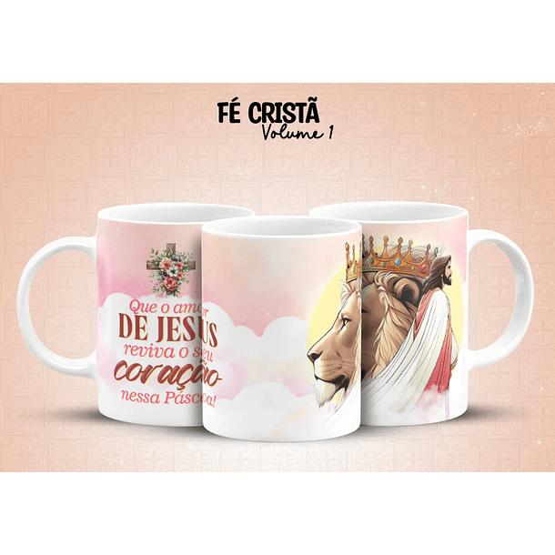 10 Arte para Caneca Fé Cristã Arquivo em Jpg 3
