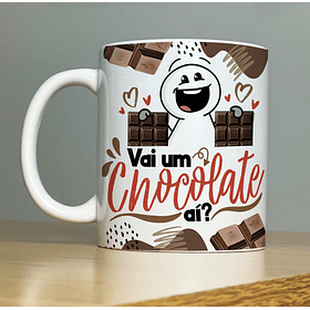 Arte Caneca Vai Um Chocolate Aí Páscoa Arquivo Png