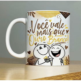 Arte Caneca Você Vale Mais Que Ouro Branco! Páscoa Arquivo Png