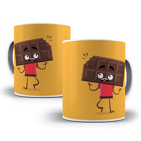 Arte Caneca Chocolate Mordido Arquivo Png